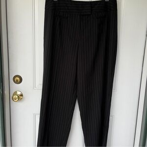 •Pantology• Ladies Black Striped Dress Pant - Size 16W